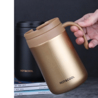 Caneca Copo Térmico Café 500 Ml Inox Com Tampa Hot & Cool