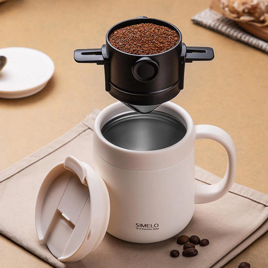 Mini Filtro De Café Chá Coador De Café Reutilizável Portátil Inox